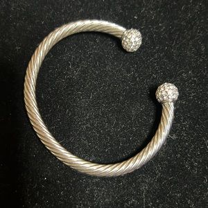 Swarovski Crystal twisted cuff